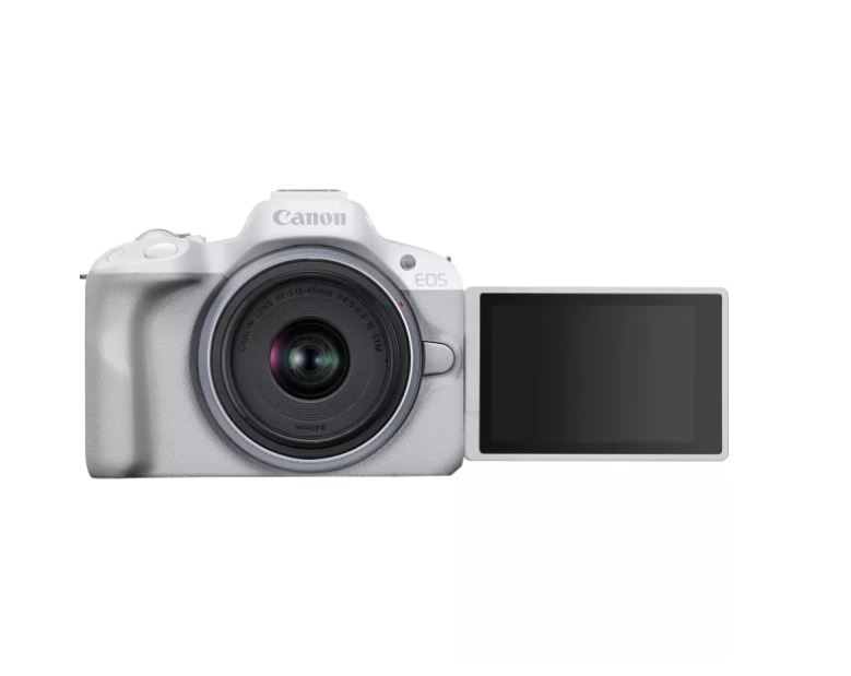 Бездзеркальний фотоапарат Canon EOS R50 kit RF-S 18-45mm IS STM White (5812C030/5812C013) 103616 фото