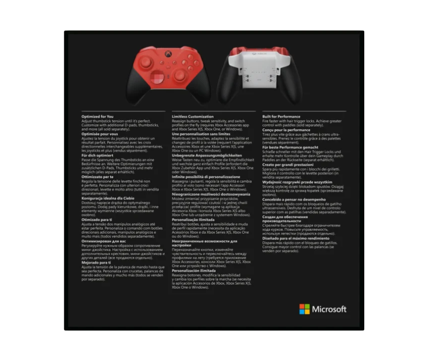 Геймпад Microsoft Xbox Elite Wireless Controller Series 2 Core Red (RFZ-00013) 460037 фото