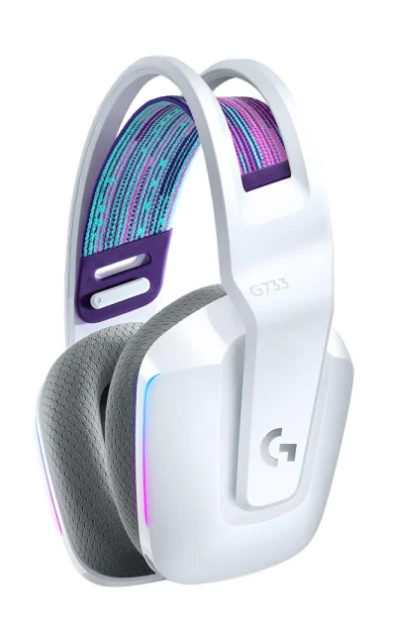 Комп'ютерна гарнітура Logitech G733 LIGHTSPEED Wireless RGB WHITE (981-000883) 102732 фото