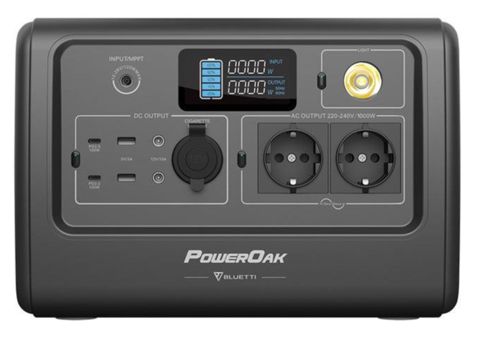 Зарядна станція BLUETTI PowerOak EB70 Portable Power Station 1000W 716Wh (PB930692) 103137 фото