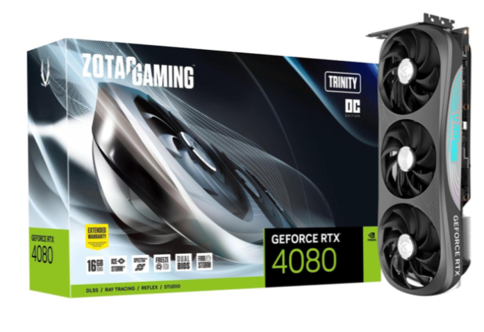 Відеокарта Zotac GeForce RTX 4080 Gaming Trinity OC 16GB GDDR6X (ZT-D40810J-10P) 102503 фото