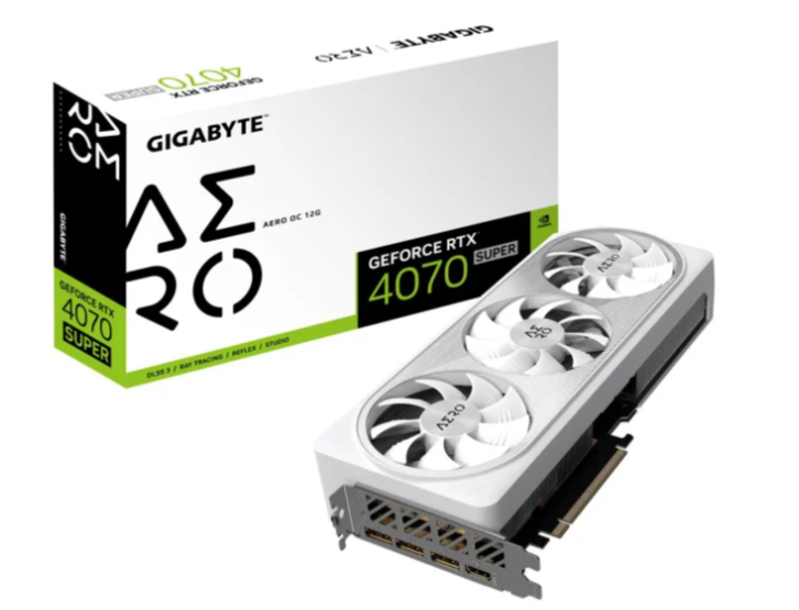 Відеокарта Gigabyte GeForce RTX 4070 SUPER AERO OC 12GB GDDR6X (GV-N407SAERO OC-12GD) 103784 фото