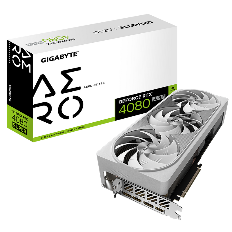 Відеокарта GIGABYTE GeForce RTX 4080 SUPER AERO OC 16G (GV-N408SAERO OC-16GD) 103913 фото