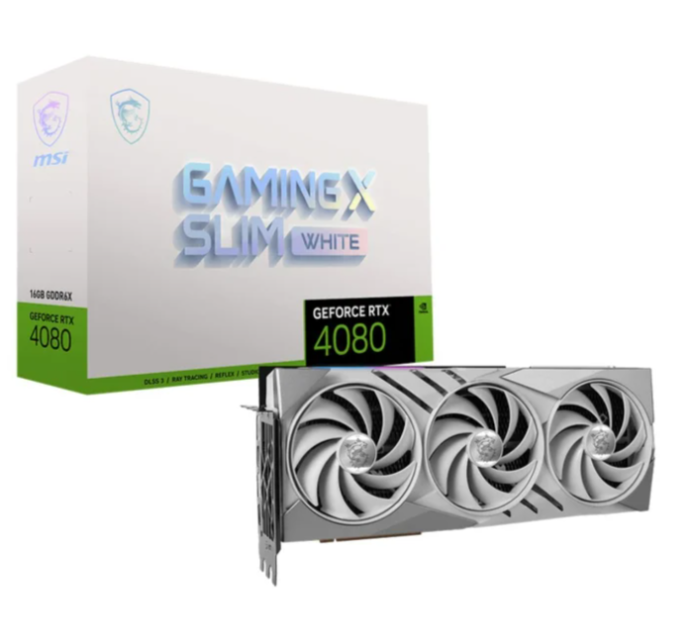 Відеокарта MSI GeForce RTX 4080 16GB GAMING X SLIM WHITE 103780 фото