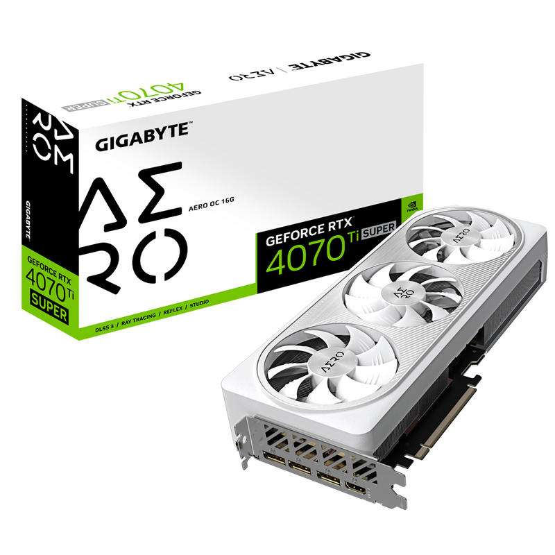 Відеокарта GIGABYTE GeForce RTX 4070 Ti SUPER AERO OC 16G (GV-N407TSAERO OC-16GD) 103923 фото