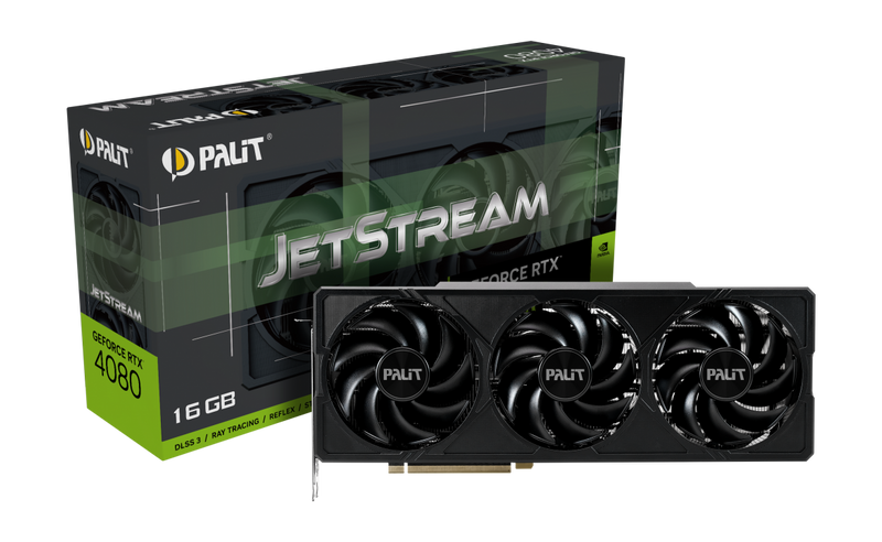 Відеокарта Palit GeForce RTX 4080 JetStream 16GB GDDR6X (NED4080019T2-1032J) 230151 фото