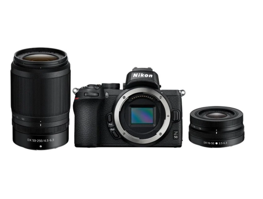 Бездзеркальний фотоапарат Nikon Z50 + Nikkor Z DX 16-50mm VR + 50-250mm VR (VOA050K002) 103656 фото