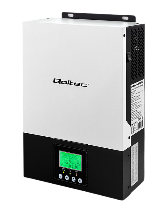 Гібридний сонячний інвертор Qoltec Hybrid Off-Grid 1,5KW / 80A / MPPT (53875) 222296 фото