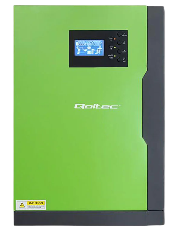 Гібридний сонячний інвертор Qoltec Off-Grid 3.5KW / 100A / Sinus (53886) 222295 фото