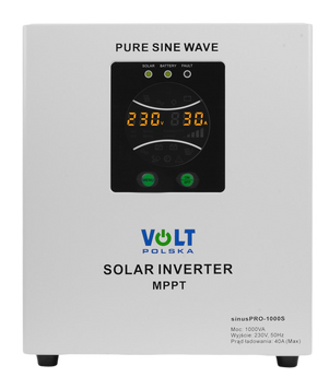 Сонячний інвертор VOLT SINUS PRO 1000 S 12/230V (700/1000W) + 30A MPPT (50V) (3SPS100012) 222301 фото