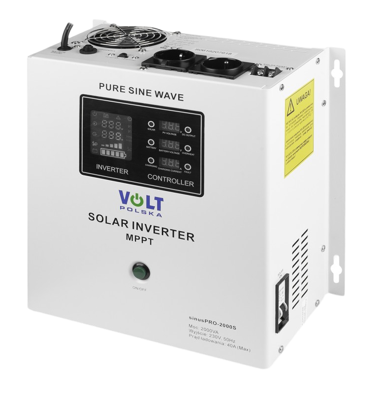 Сонячний інвертор VOLT SINUS PRO 2000 S 24/230V (1400/2000W) + 40A MPPT (100V) (3SPS200024) 222300 фото