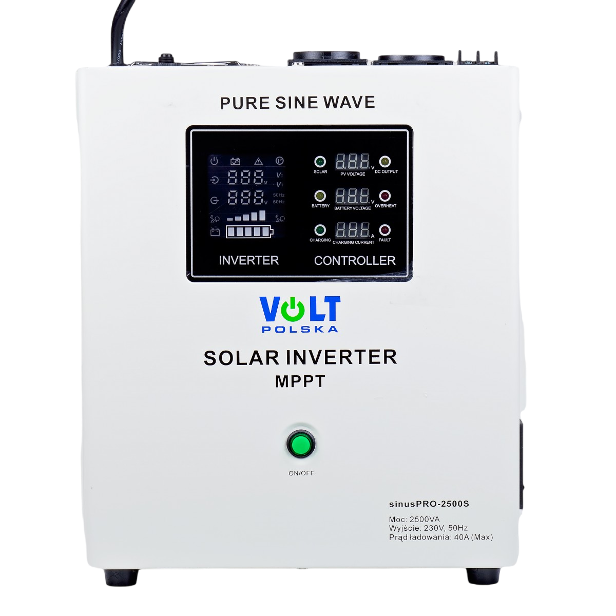 Сонячний інвертор VOLT SINUS PRO 2500 S 24/230V (1800/2500W) + 40A MPPT (100V) (3SPS250024) 222299 фото