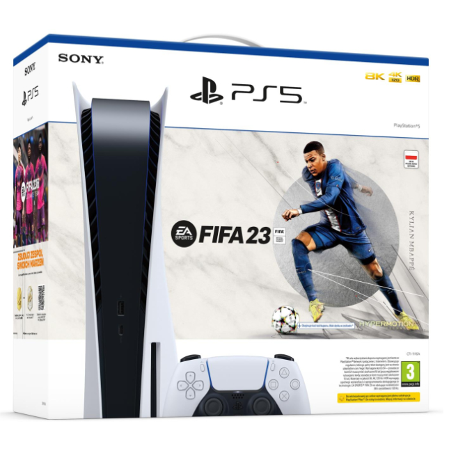 Стаціонарна ігрова приставка Sony PlayStation 5 825GB EA SPORTS FIFA 23 Bundle 101863 фото