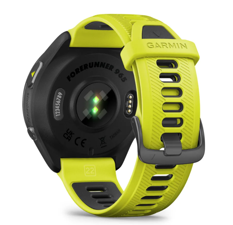 Спортивний годинник Garmin Forerunner 965 Carbon Gray Titanium Bezel w. Black Case and Amp Yell/Black S. Band (010-02809-02/12) 102602 фото