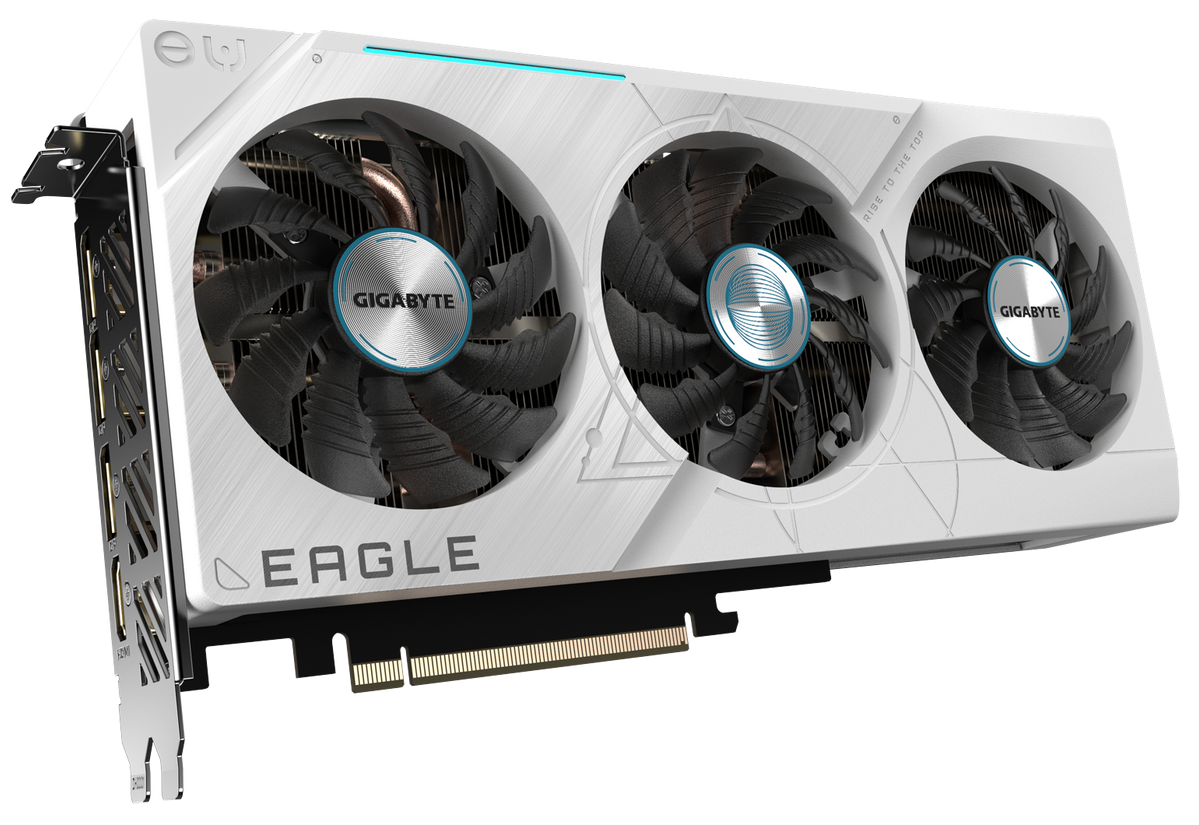 Відеокарта GeForce RTX 4070 SUPER Eagle OC Ice 12GB GDDR6X (GV-N407SEAGLEOC ICE-12GD) 222043 фото