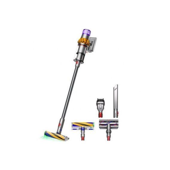 Вертикальний + ручний пилосос (2в1) Dyson V15 Detect Absolute 2023 Yellow/Nickel (446986-01) 103721 фото