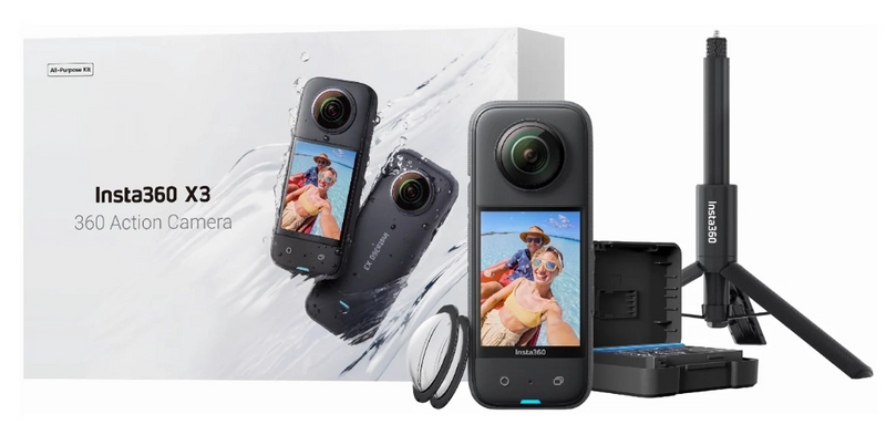 Екшн-камера Insta360 X3 All-Purpose Kit (CINSAAQT) 260106 фото