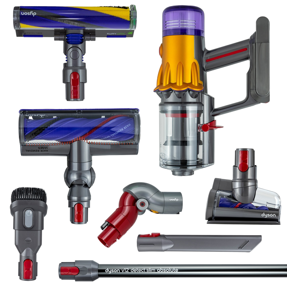 Вертикальний + ручний пилосос (2в1) Dyson V12 Detect Slim Absolute 2023 (448884-01) 490046 фото