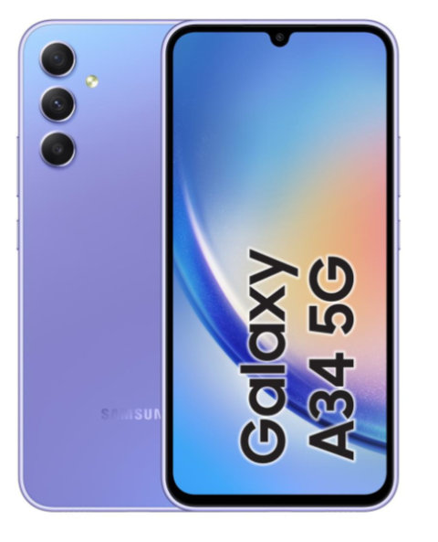 Смартфон Samsung Galaxy A34 5G 6/128GB Light Violet (SM-A346ELVA) 102615 фото