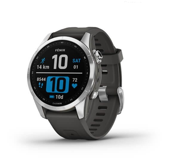 Смарт-годинник Garmin Fenix 7S Silver with Graphite Band (010-02539-00/01) 101630 фото