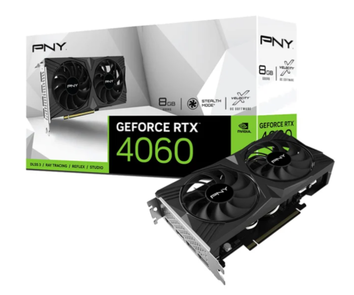 Відеокарта PNY GeForce RTX 4060 Dual Fan VERTO 8GB GDDR6 (VCG40608DFXPB1) 103146 фото