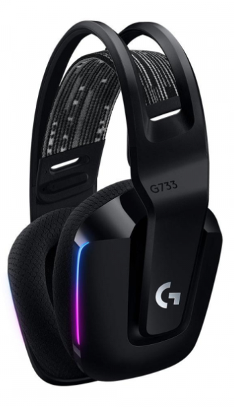 Комп'ютерна гарнітура Logitech G733 Lightspeed Wireless RGB Black (981-000864) 101345 фото