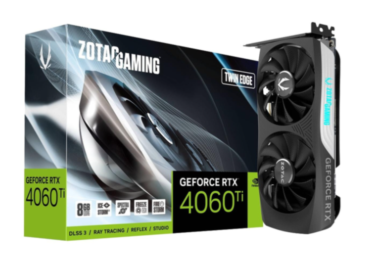 Відеокарта Zotac GAMING GeForce RTX 4060 Ti 8GB Twin Edge (ZT-D40610E-10M) 103150 фото