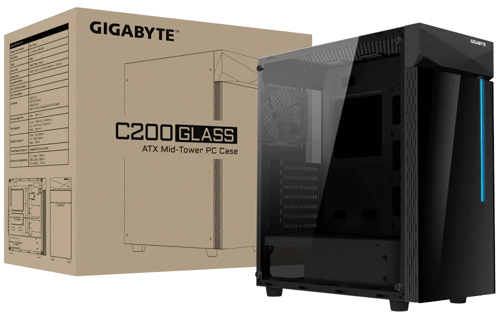 Корпус GIGABYTE C200 Glass (GB-C200G) 222038 фото