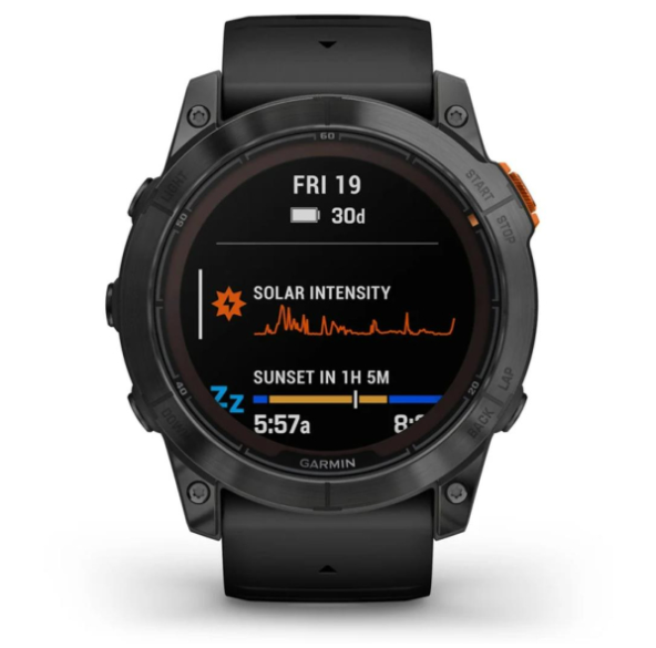 Смарт-годинник Garmin Fenix 7X Pro Solar Slate Gray w. Black Band (010-02778-00/01) 102631 фото