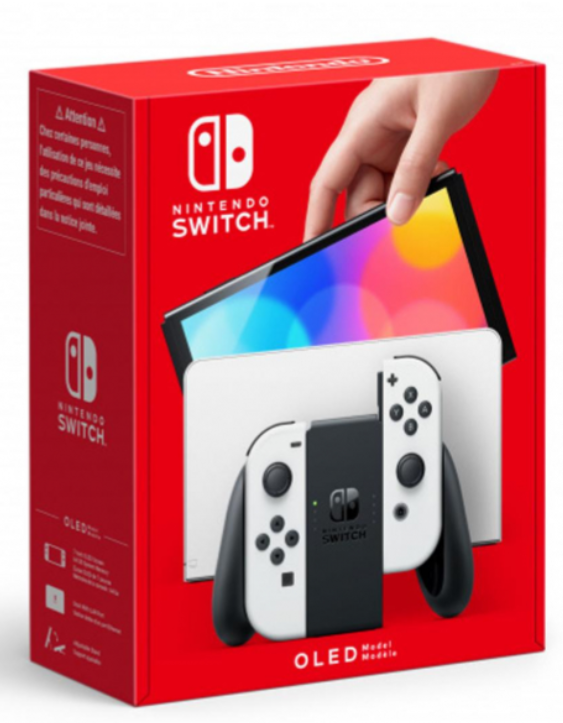 Портативна ігрова приставка Nintendo Switch OLED with White Joy-Con 100560 фото