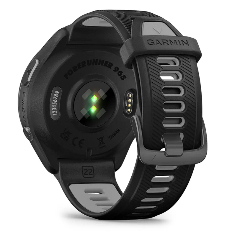 Спортивний годинник Garmin Forerunner 965 Carbon Gray Titanium Bezel w. Blk Case and Blk/Powder Gray S. Band (010-02809-00/10) 102507 фото